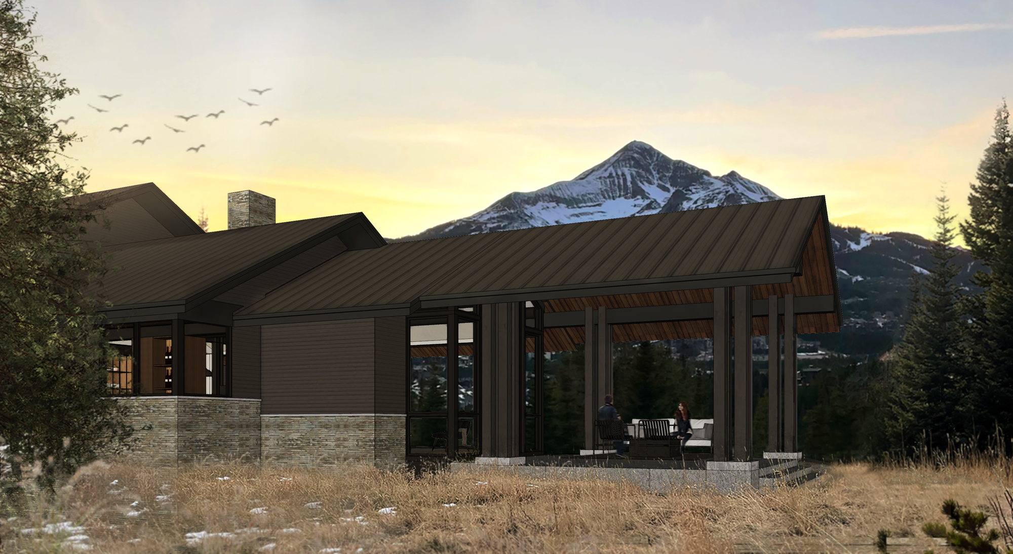 View of the outdoor seating area
