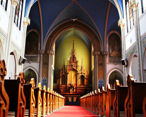 Chicago church renovation plans courtesy of Elements Architects