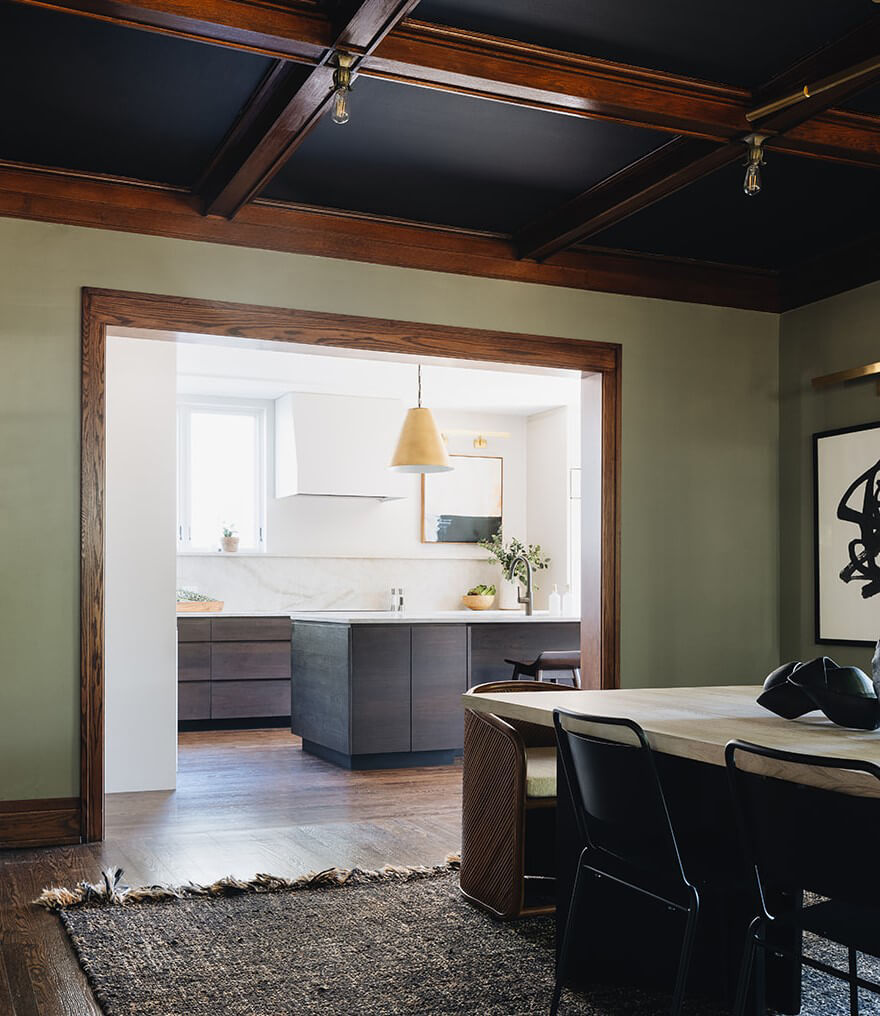 dining area overlooking kitchen