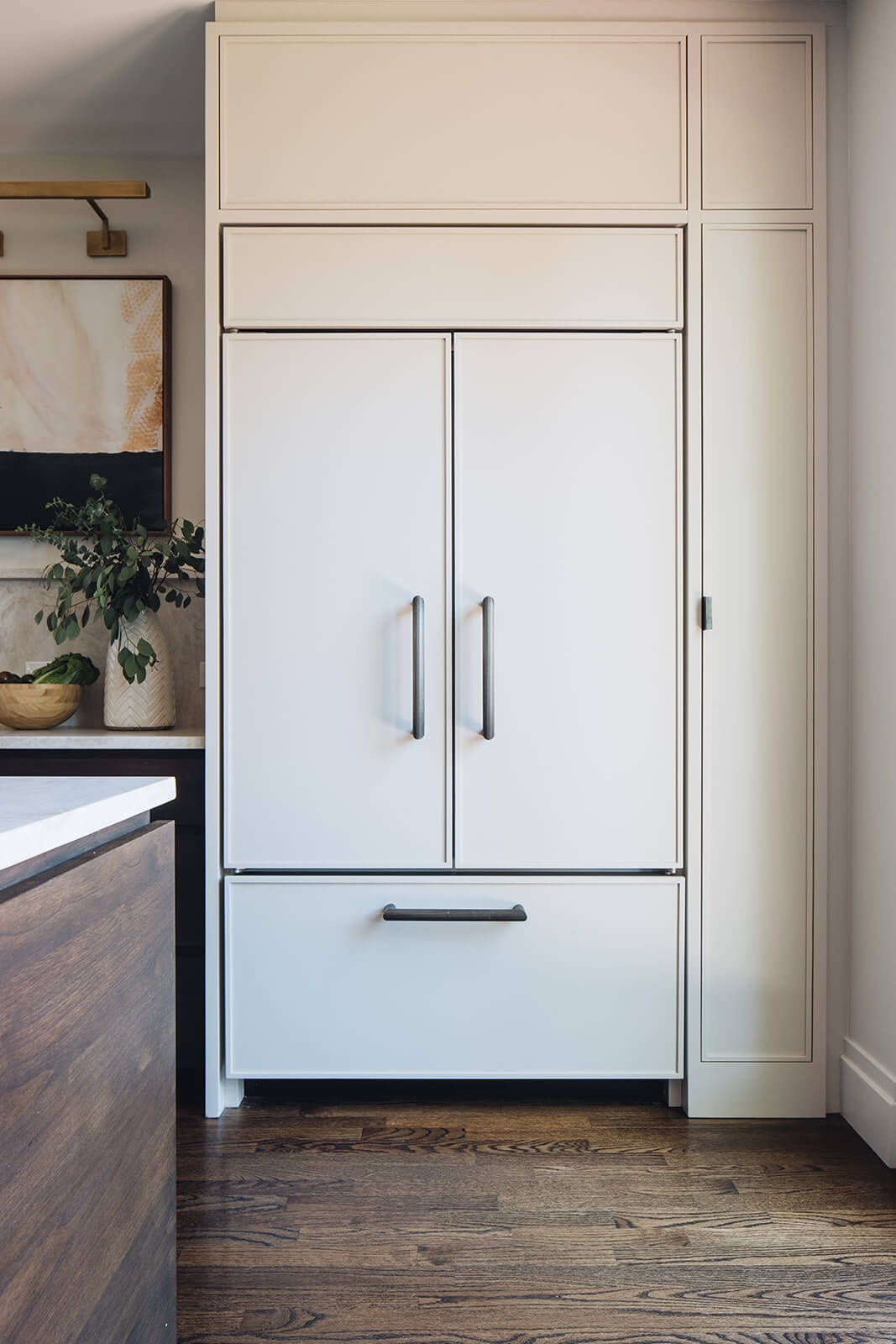modern cupboard front view