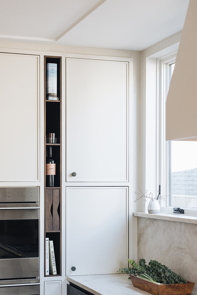 modern kitchen storage area