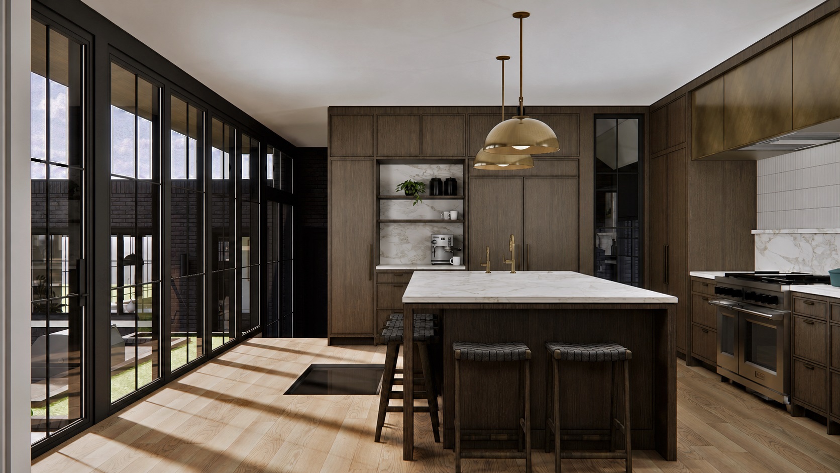 Kitchen at the How the Light Moves project
