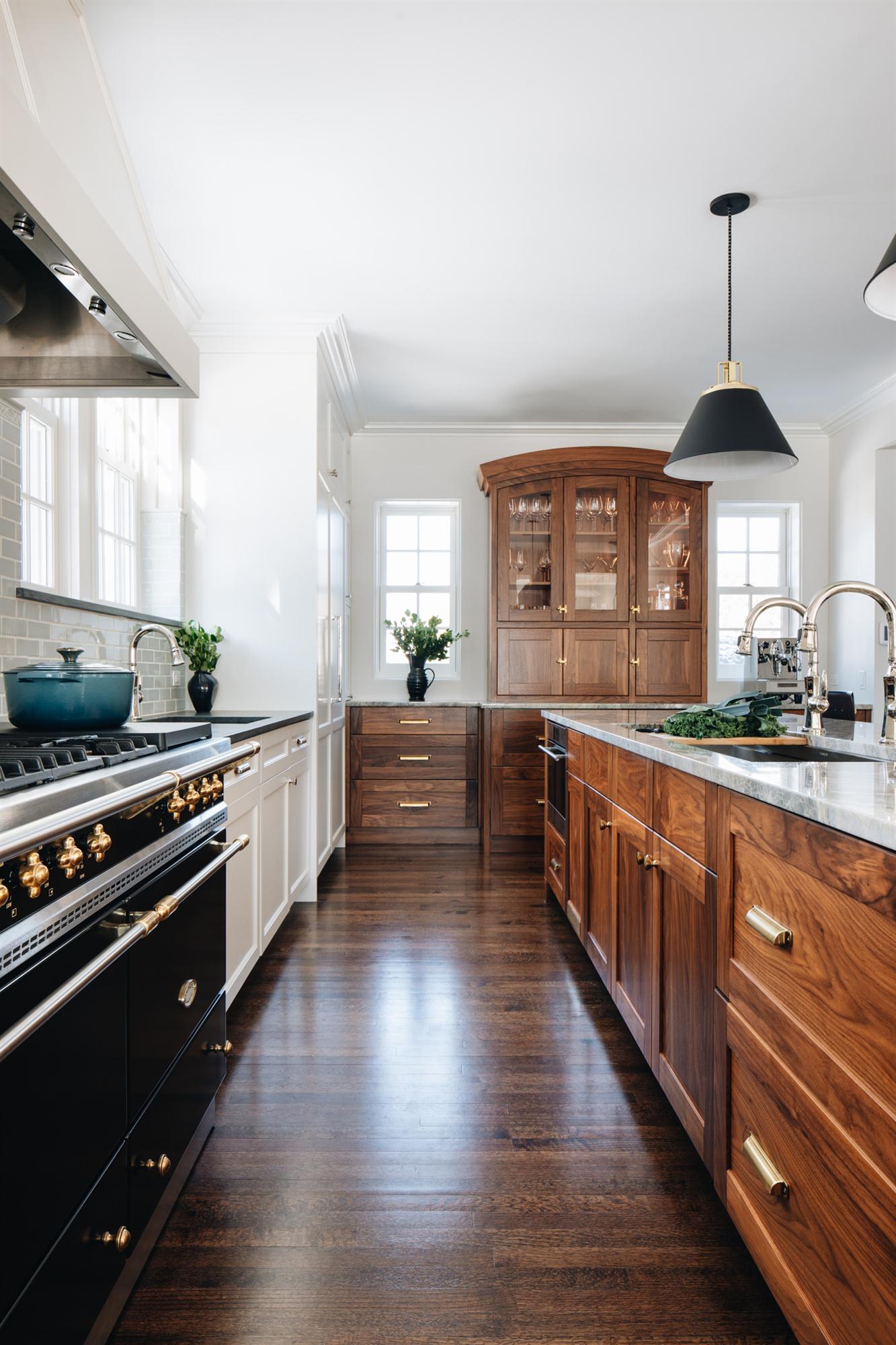 Kitchen Walnut Cabinetry Details