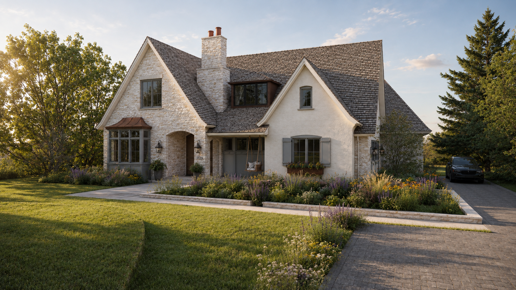 custom estate exterior in Chicago North Shore suburbs