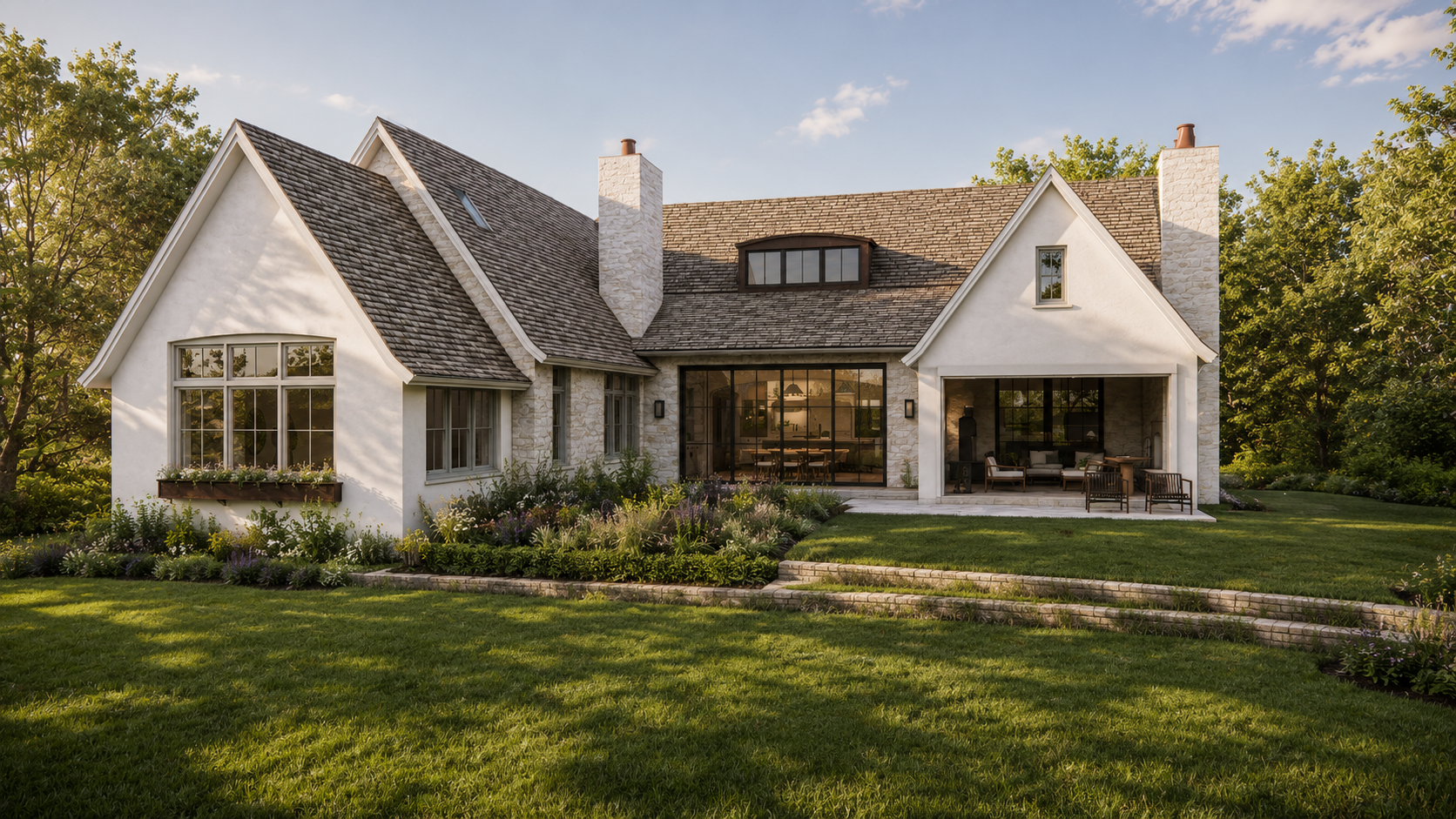 custom North Shore estate exterior