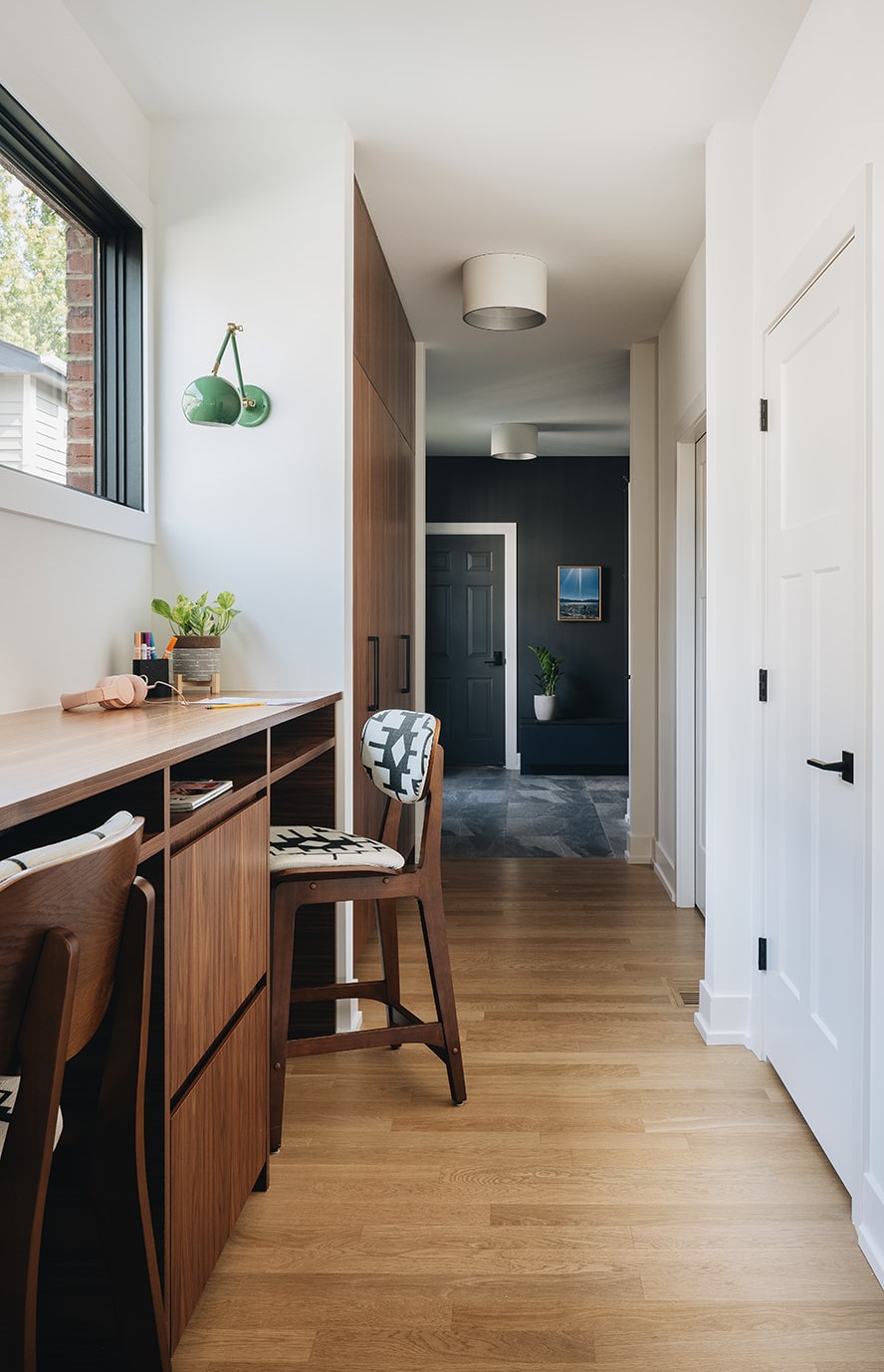 walking room inside of modern and relaxed chicago home