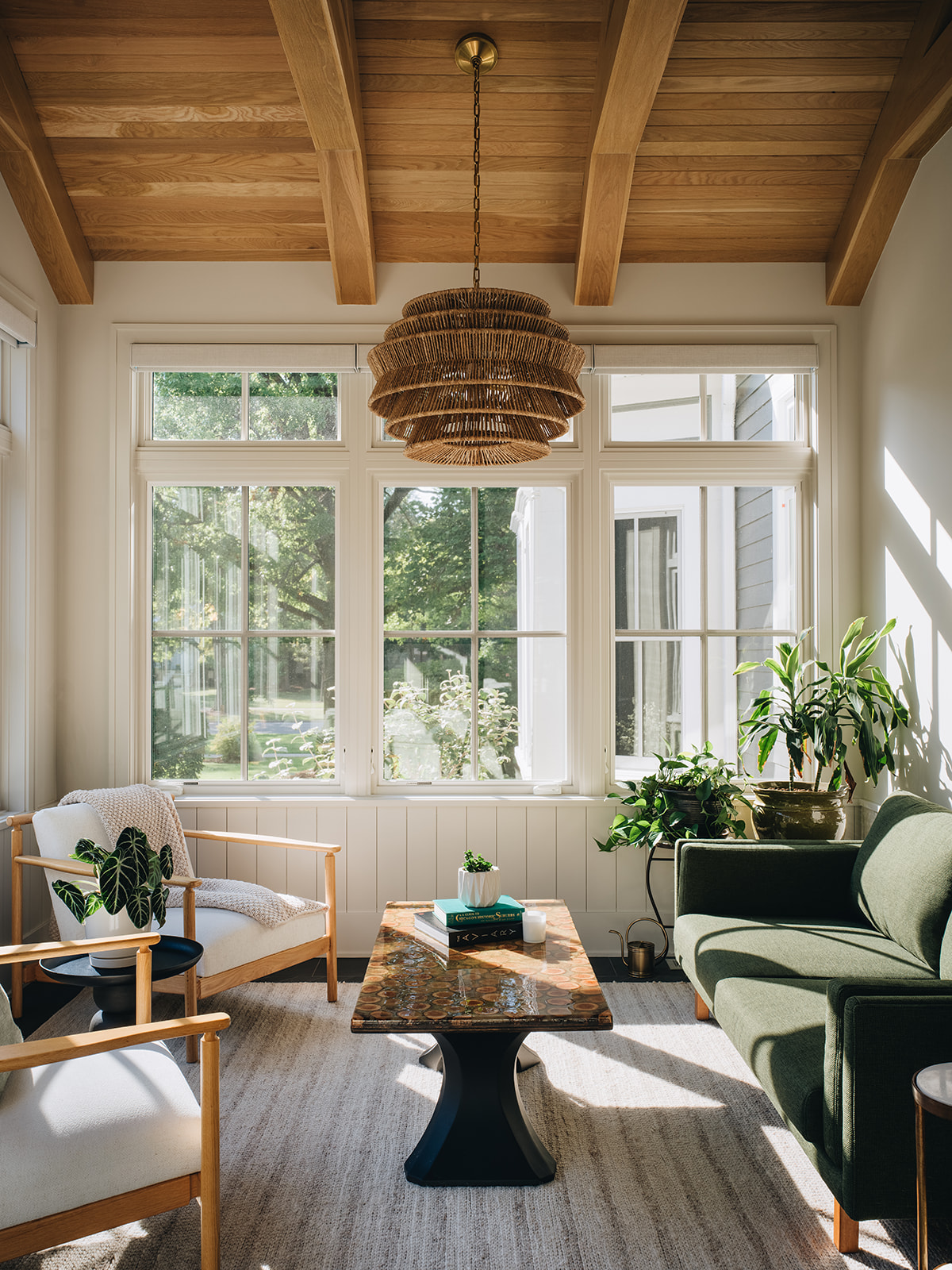 comfortable chair in the corner of a personal library architectural services and consulting in chicago