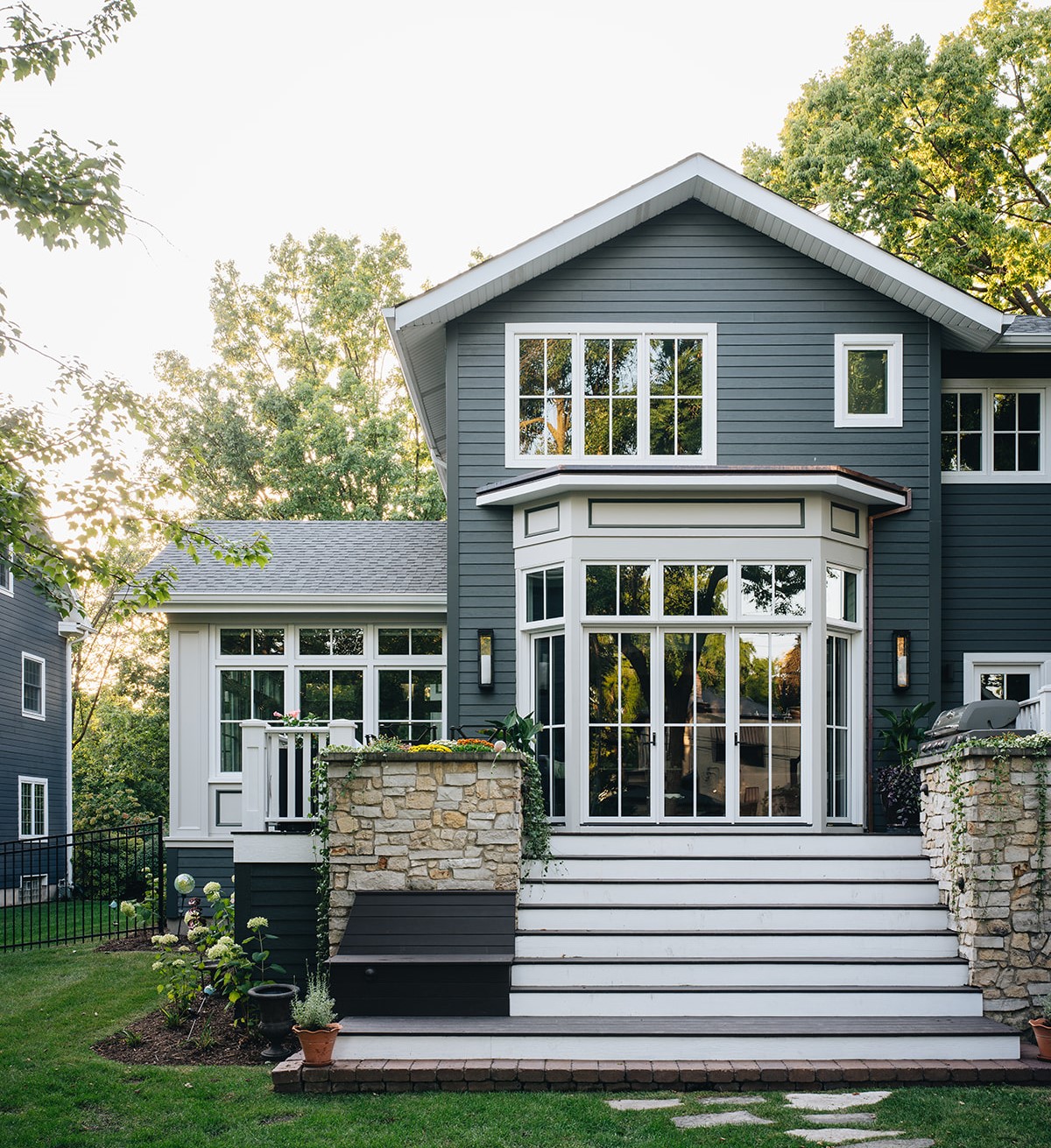 after exterior design work