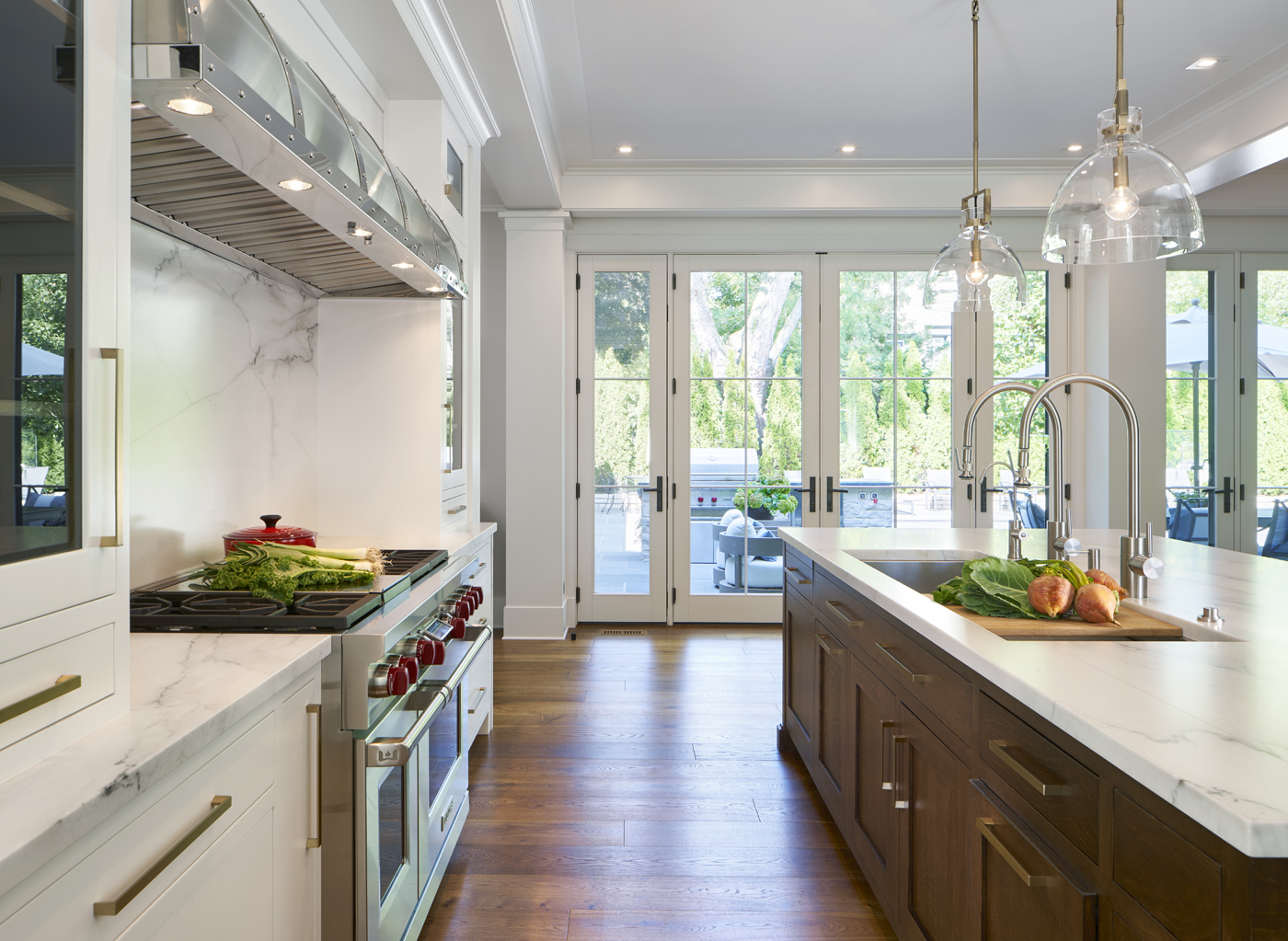 Kitchen view to back pool 