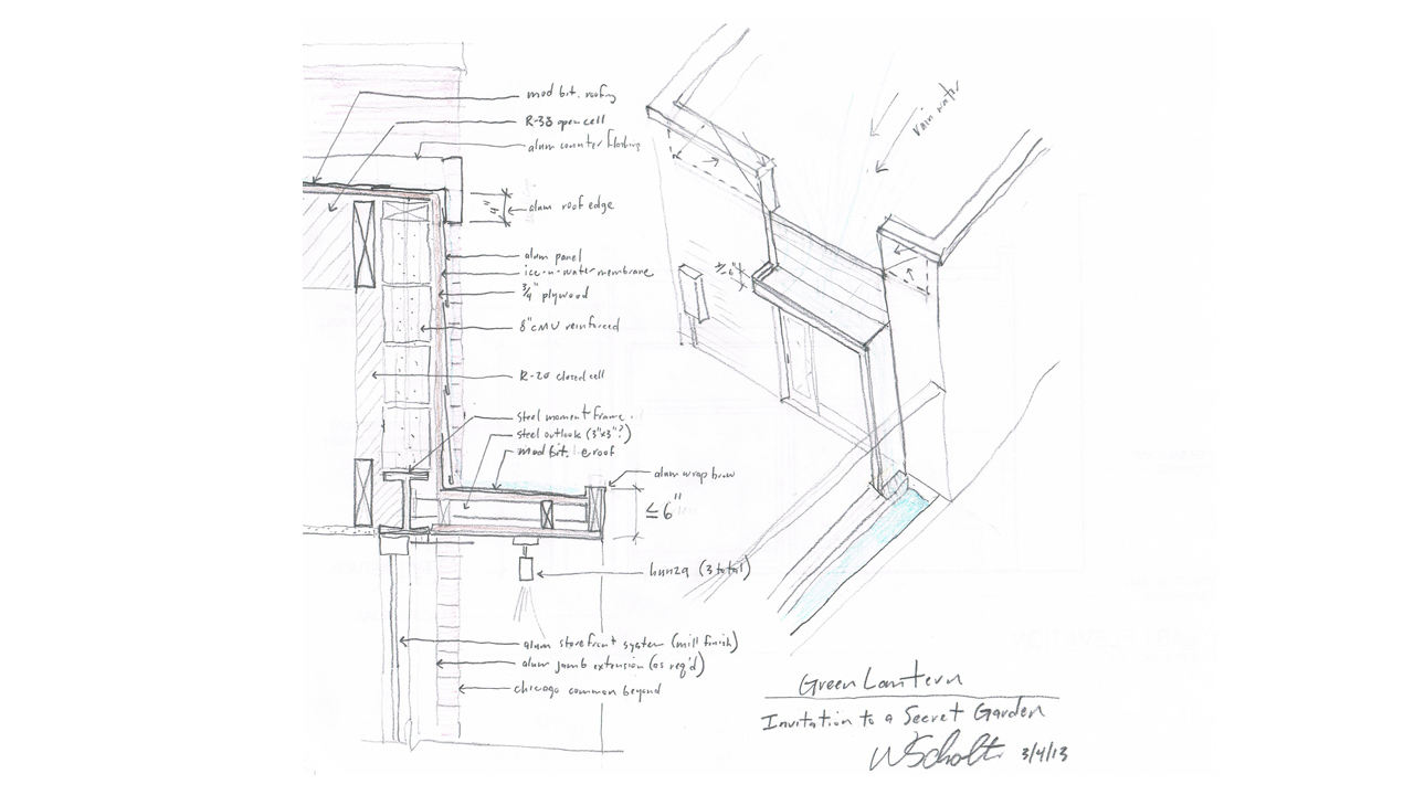 City Garden Construction Sketch