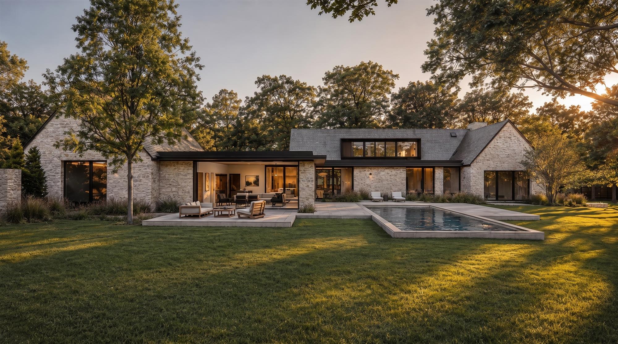 Rear exterior of the Solid and Void residence