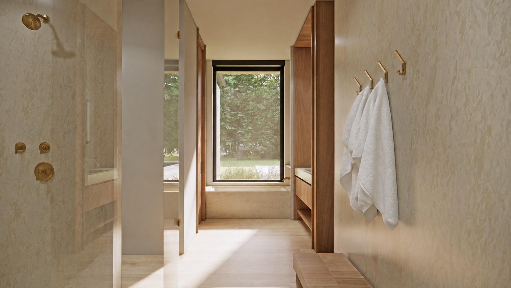 Architectural view of the Solid and Void residence