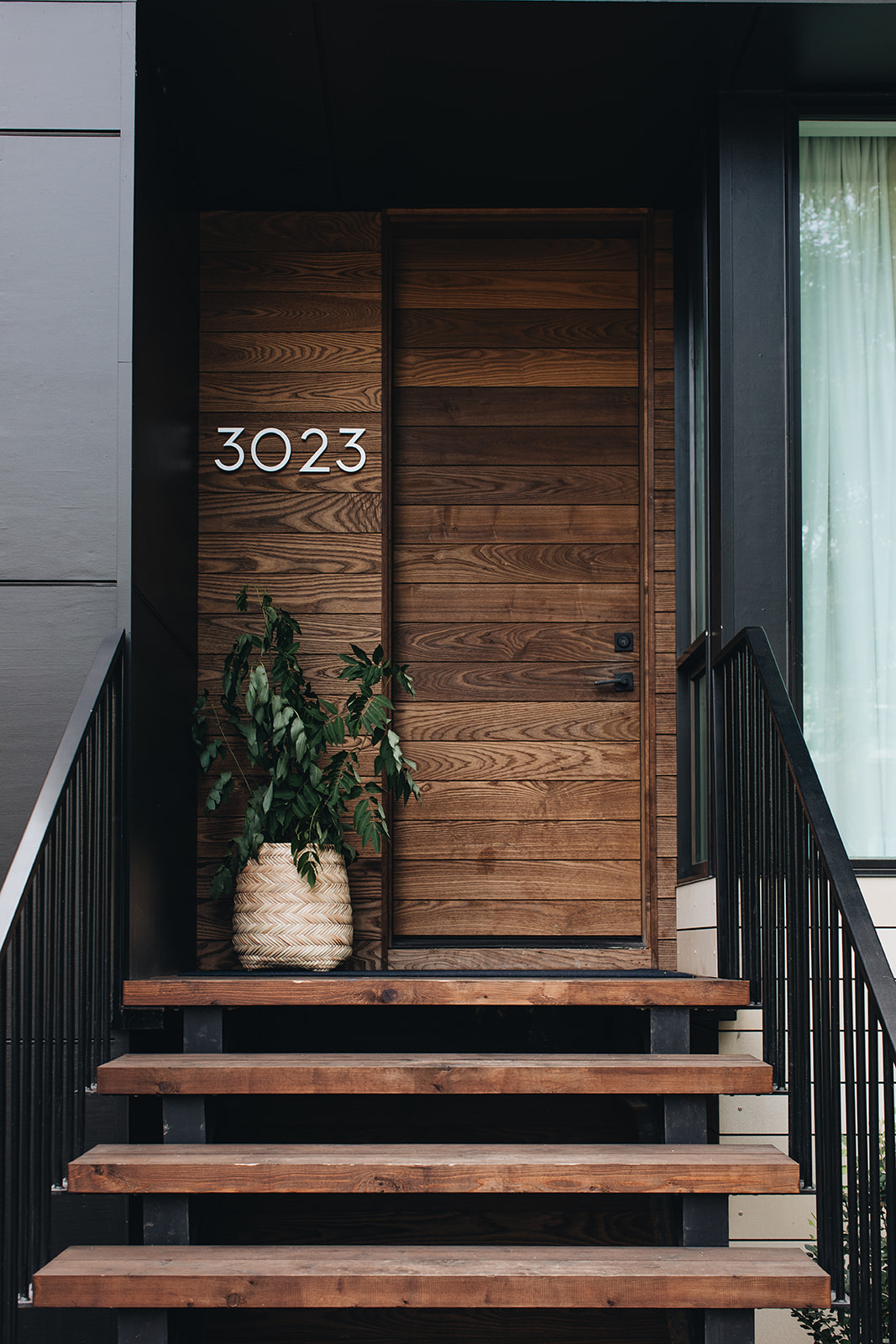 Close up on front door