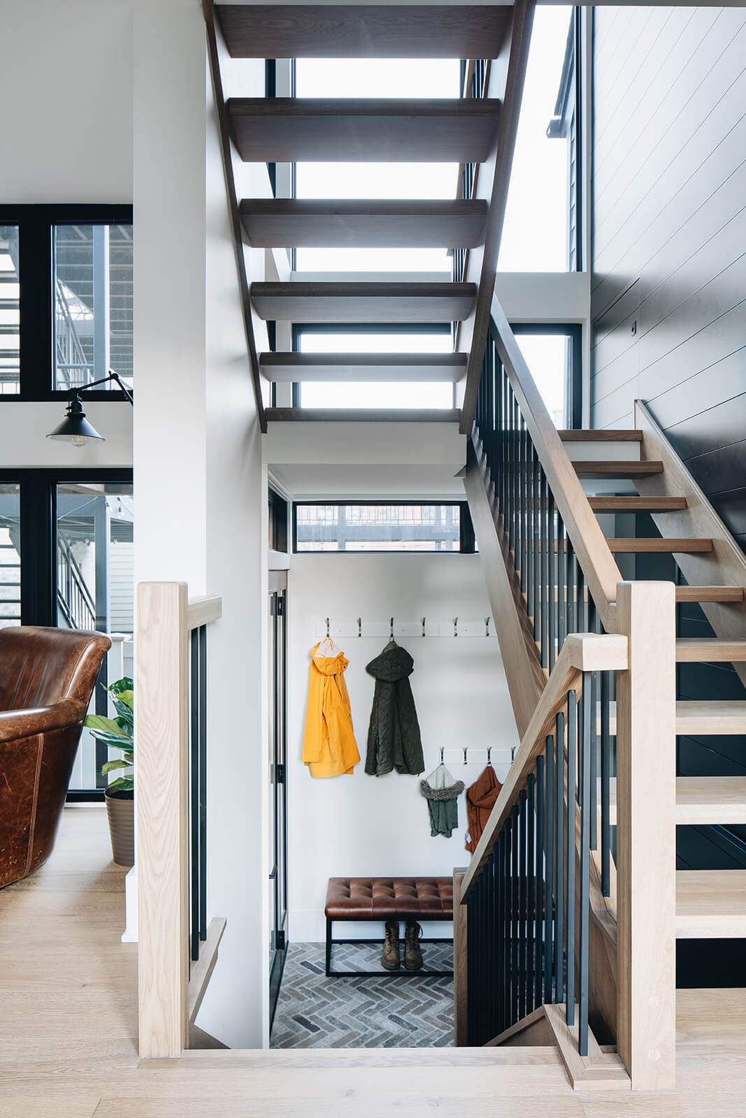 urban family home stairway