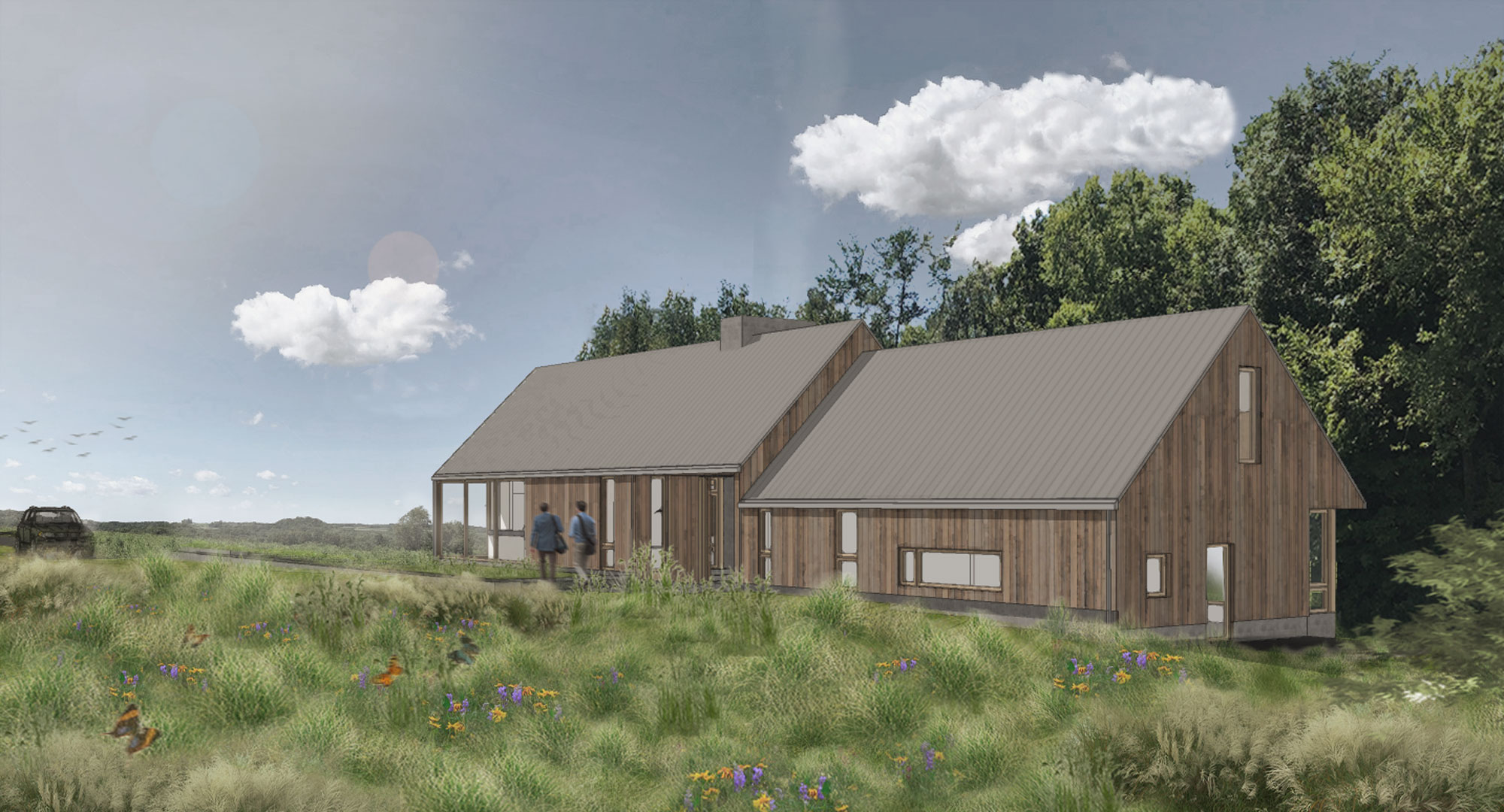 Front of house walkway design